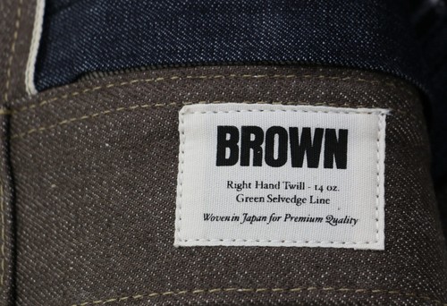 Lee 101 Storm Rider Jacket 101-LJ Japanese Selvedge Denim Made in Italy Brown - Picture 10 of 24