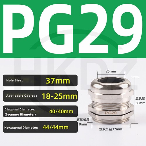 Brass Dome Cable Gland IP68 Waterproof Metal Compression Connector M6 to M120 - Picture 75 of 79