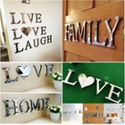 LIVE LOVE LAUGH Mirror Letters FAMILY Wall Sticker Letters HOME Art Decor Sign