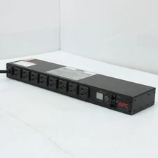 APC AP7900B 8-Outlet 120V x 12A Switched Rack 1U PDU w/ Rack Ears