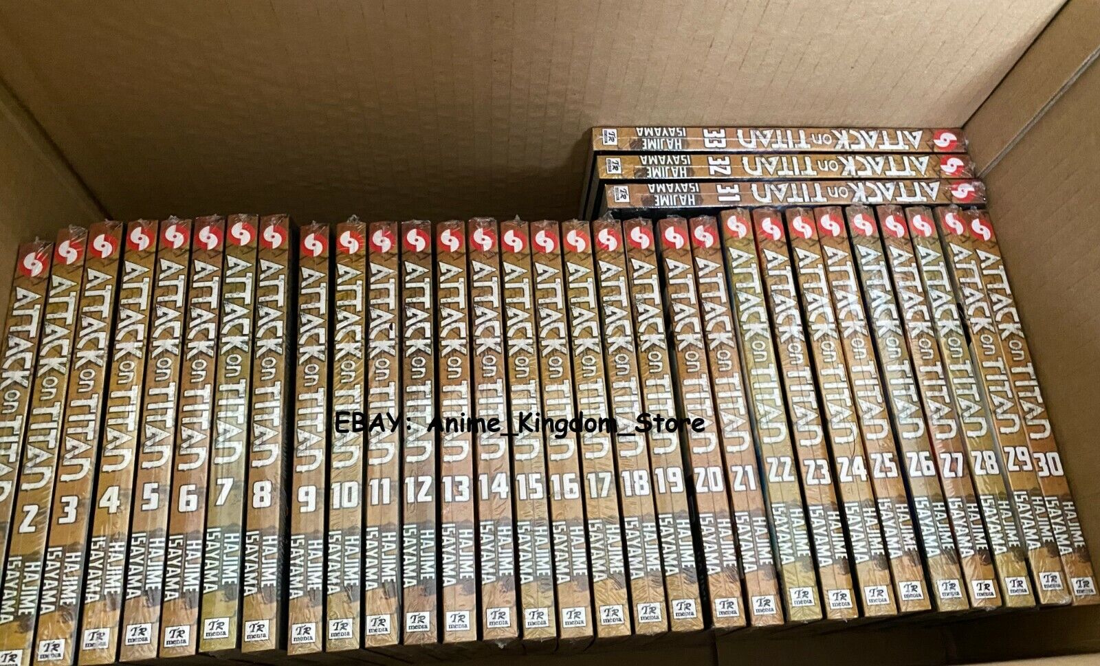 ATTACK ON TITAN Hajime Isayama Manga Volume 1-34 Full Set English Comic  EXPRESS