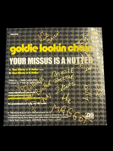 Goldie Lookin Chain Autographed Signed CD - Picture 2 of 2
