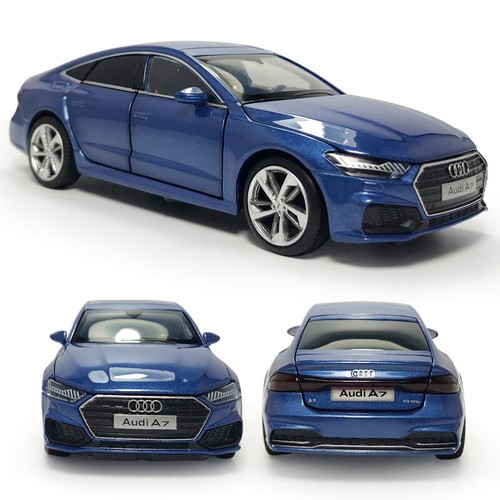 11/32 Scale 2020 Audi A7 Hatchback Model Car Diecast Toy Cars Metal Vehicle Blue - Picture 13 of 15