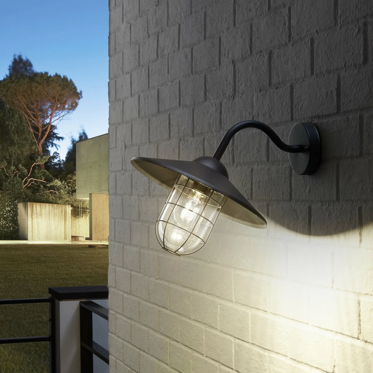 Eglo Melgoa Galvanised Steel Exterior Light in Black eBay