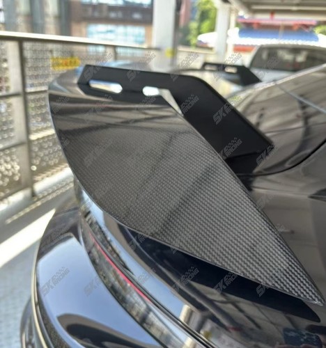 Real Carbon Fiber Rear GT Body Kit Spoiler Wing For Porsche Taycan 2020-2024 - Picture 8 of 21