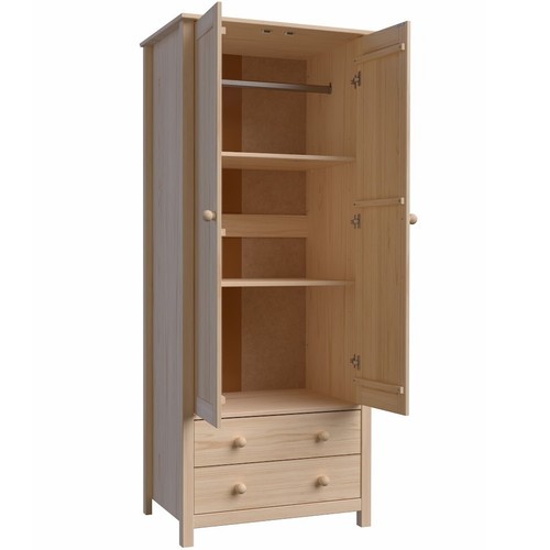 Wardrobe 2 Door and 2 Dresser Unfinished - By From the Tree Furniture - Picture 16 of 17