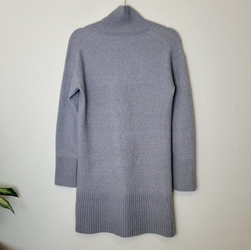 Everlane Size XS Gray Cozy Stretch Turtleneck Sweater Dress Wool Blend Yak Cozy - Picture 12 of 15