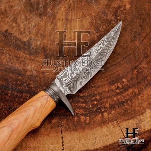 HUNTEX Custom Handmade Damascus Blade, 200 mm Best Outback Companion Boot Knife - Picture 5 of 10