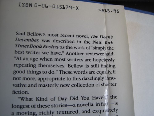 SAUL BELLOW SIGNED - HIM WITH HIS FOOT IN HIS MOUTH - FIRST EDITION NOBEL PRIZE - Picture 8 of 13