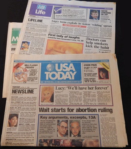 USA TODAY Donnerstag, 27. April 1989 LUCY: 'We'll Have Her Forever' Lucille Ball - Bild 8 von 8