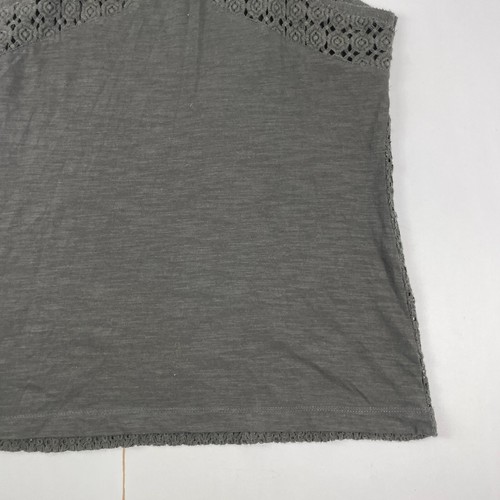 Monsoon Top 8 Black Womens Sleeveless Round Neck Vest Lace - Picture 13 of 16