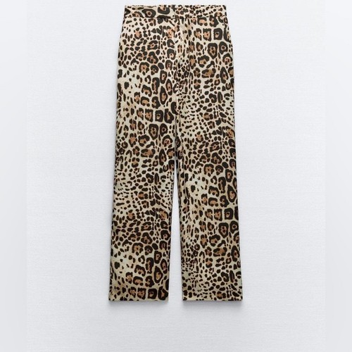 PANTALONES ZARA ANIMAL PRINT PIERNA RECTA - Imagen 4 de 7