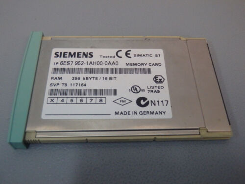 6ES79521AH000AA0 - SIEMENS - 6ES7952-1AH00-0AA0 / SPEICHERKARTE 256 KBYTE GEBRAUCHT - Bild 1 von 3