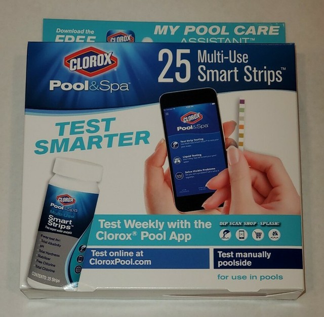 Clorox POOL SPA 25 SMART TEST STRIPS • MY POOL CARE ASSISTANT • Water