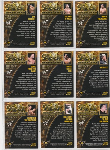 2000 Comic Images WWF ROCK SOLID Complete 72 Card Set - Picture 10 of 16