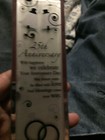 25th Anniversary - Inspirational Plaque with stand - beveled glass, New — photo 3