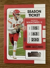 Patrick Mahomes II, Season Ticket, 2021 Panini Contenders, #47, CHIEFS, NFL