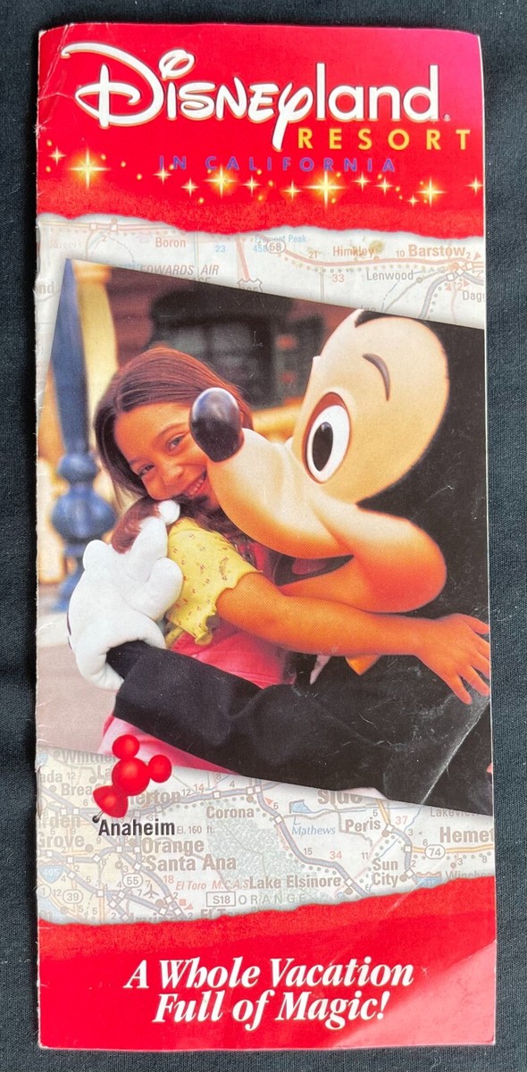 DISNEYLAND 2001 Brochure MAPS Information HOTELS Disney's