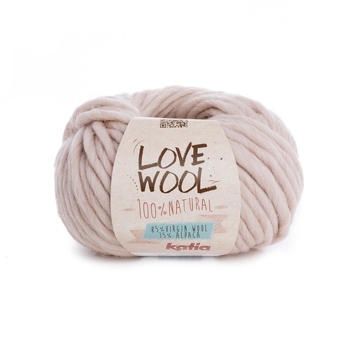 9,50€/100g LOVE WOOL Katia mit Alpaka, 100% Natur Dochtgarn - Bild 4 von 9