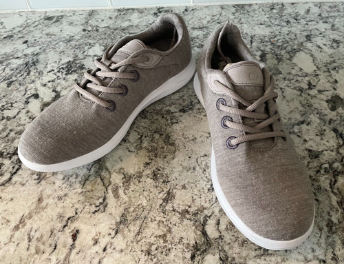 Merinos Australian Grey Merino Wool Womens Sneakers Lace Up Shoes Size 7 - Picture 2 of 10