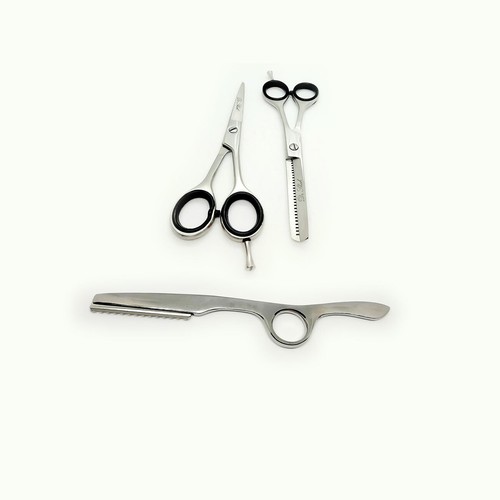 Profi Friseurscheren Set 3-teilig Haarschere 5,5 Zoll Scharf Haarschneideschere - Bild 2 von 11