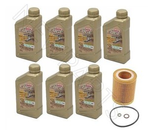 Castrol Edge Synthetic 5w 30 Motor Oil 7 Quart Mann Filter Kit Hu816x Ebay