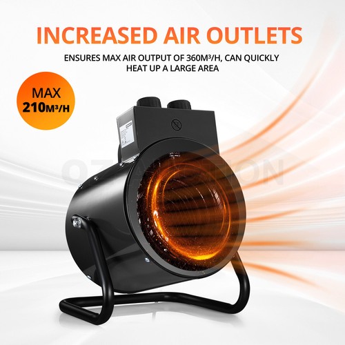 2 in 1 Electric Industrial Fan Heater Carpet Dryer Portable Fan Heater 2000W - Picture 3 of 12