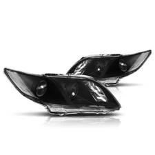 For 07-09 Camry Projector Headlight/Lamp Replacement Black Housing Clear Corner
