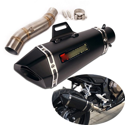 For Honda CBR300R CB300F Slip-on Exhaust Set 51mm Muffler Pipe Stainless Steel - Picture 1 of 11