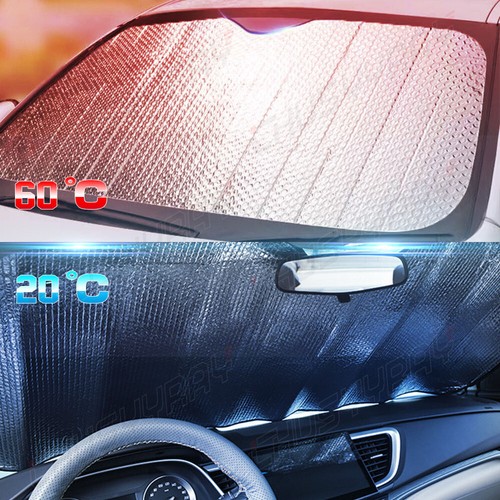 Extra Large Foldable Jumbo Sun Shade Truck Van Car Windshield Visor Block Cover - Bild 6 von 12