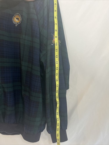SLAZENGER Herren XL Golf Pullover blau/grün Tartan kariert V-Neck Sweater MHCC - Bild 8 von 11