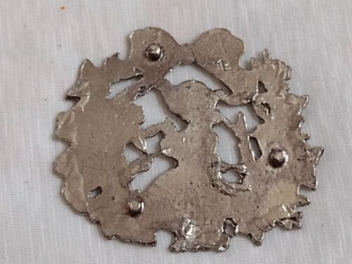 Blumenmädchen Gürtelschnalle Chrom 74 mm x86 mm Vintage - Bild 16 von 16