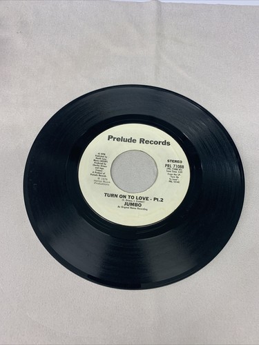 Disco Jumbo - “Turn On To Love (Part 1 & 2)” 7” 45 RPM Prelude Records 1976 - Picture 5 of 8