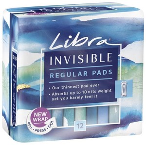 Libra Invisible reg 12 single (9310004342411)