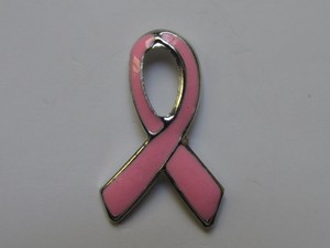 Fundraising For A Cause Breast Cancer Pink Ribbon Crystal Tac Pin