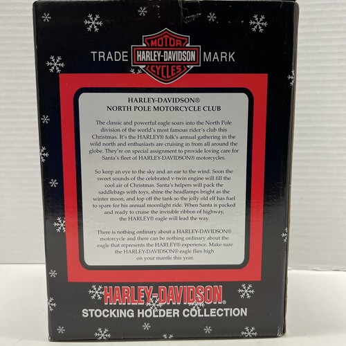 Harley Davidson Stocking Holder Collection 2002 Christmas New In Box Missing Toe - Picture 3 of 4