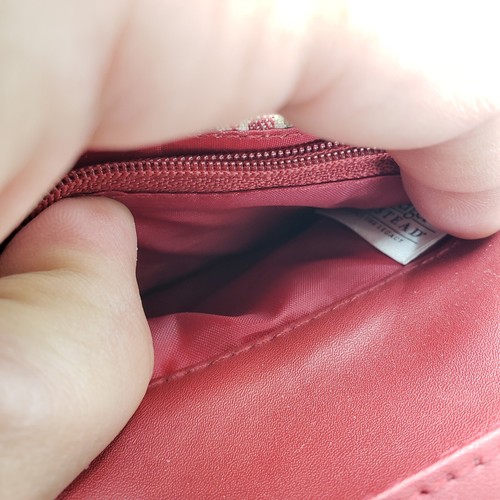"Cartera de monedas de cierre magnético a rayas Longaberger Homestead con llavero, 3 inX5 pulgadas" - Imagen 14 de 15