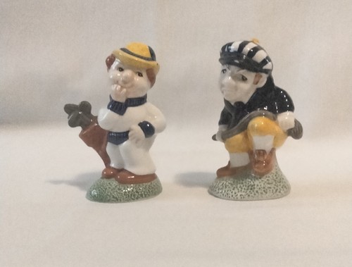 Fitz And Floyd OCI Omnibus Salt And Pepper Shakers Golfer & Golf Bags - Picture 17 of 17