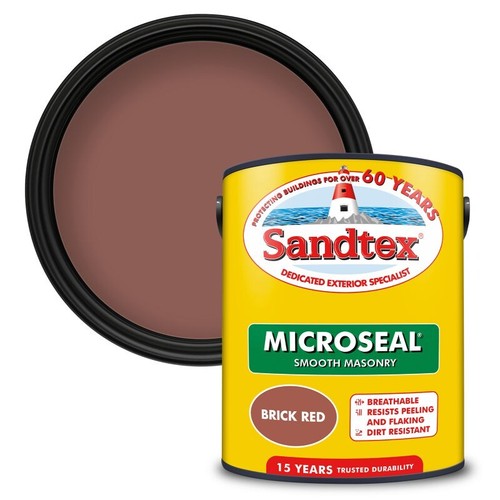 Pintura de mampostería suave Sandtex Microsel exterior lluvia sol resistente a la suciedad 5 litros - Imagen 26 de 217