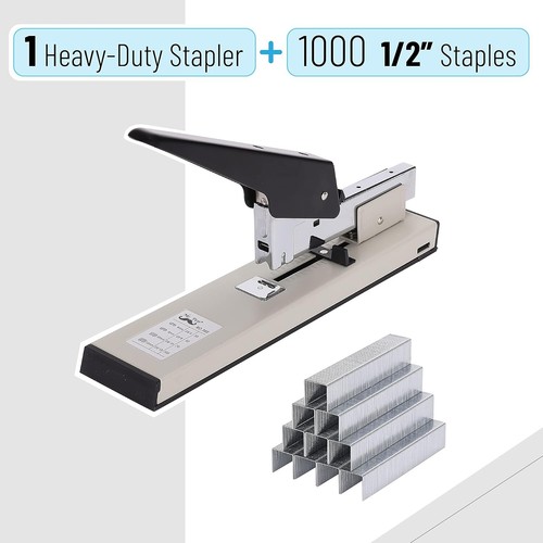 Heavy Duty Stapler 100 Sheet High Capacity Mr. Pen Office Tool 1000 Staples - Picture 2 of 9