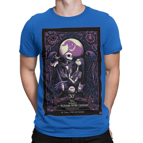 Nightmare Before Christmas Halloween Filmposter T-Shirt Retro Klassiker 8#HMP - Bild 17 von 20