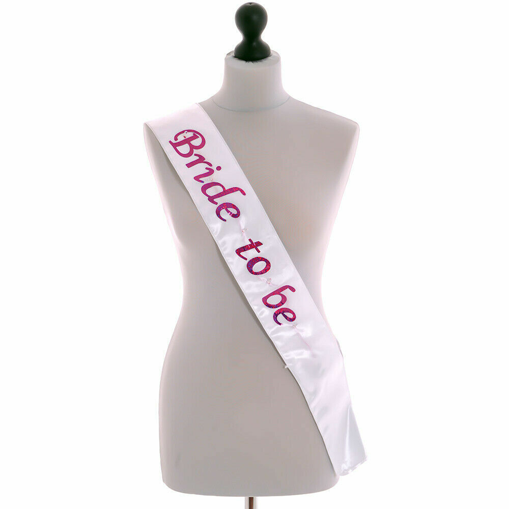 Alandra Party-Schärpe ‚Groom To Be‘ – Schwarzer Satin Mit Weißer Schrift, Einheitsgröße, Für Junggesellenabschied