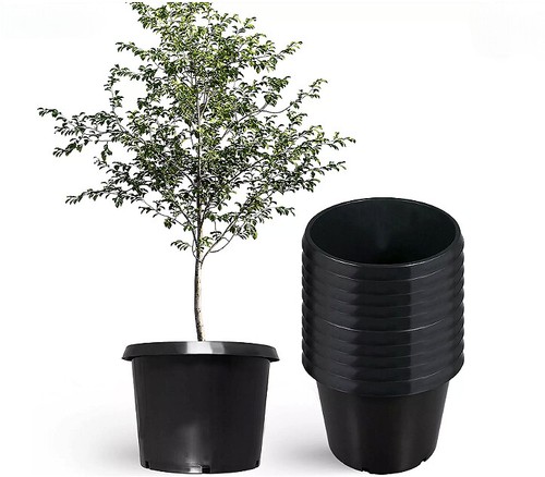 5 Gallon Plastic Nursery Pots Garden Plant Flower Pot Planter 10 Pcs - Picture 4 of 11