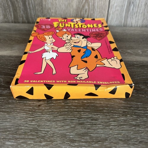 Vtg RARE 90s The Flintstones Valentine’s Day Cards Fred New Cleo 1994 USA Core - Picture 3 of 6