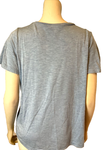 Jessica Simpson Light Blue V Neck Short Sleeve T Shirt Size L - Picture 2 of 4