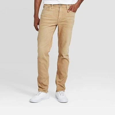 Men s Slim Fit Jeans Goodfellow Co Khaki 42x32