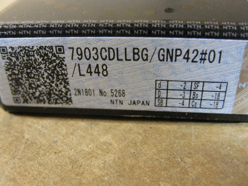 NTN 7903CDLLBG/GNP42#01 /L448 Super Precision Bearing Angular Contact Japan - Picture 2 of 8
