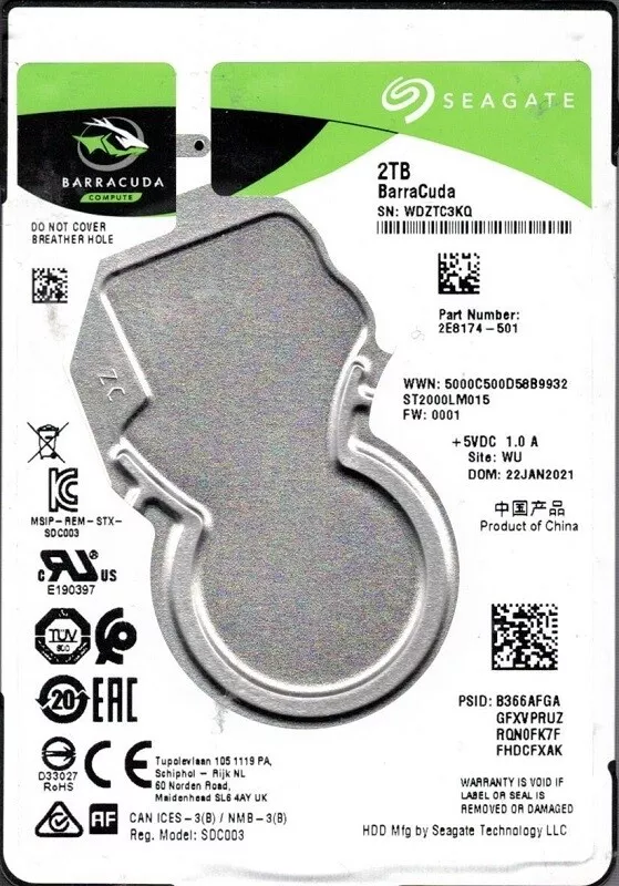 Seagate barracuda shop 2tb st2000lm015