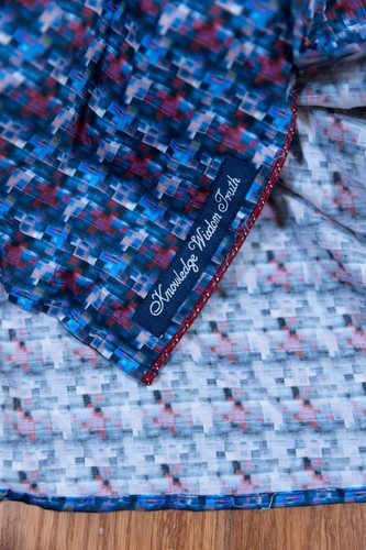 Robert Graham Men’s Size 2XL Infrared Long Sleeve Button Down Tailored Fit Navy - Picture 6 of 11
