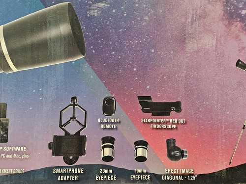 Celestron AstroMaster 90AZ Telescope with Smartphone Adapter and Bluetooth - Picture 6 of 14